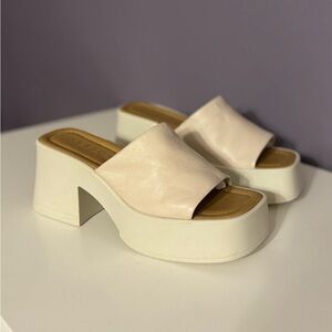 White Platform Sandals